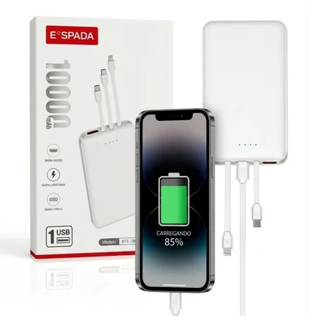 Bateria portátil 10000mAh ESPADA BTE-28E