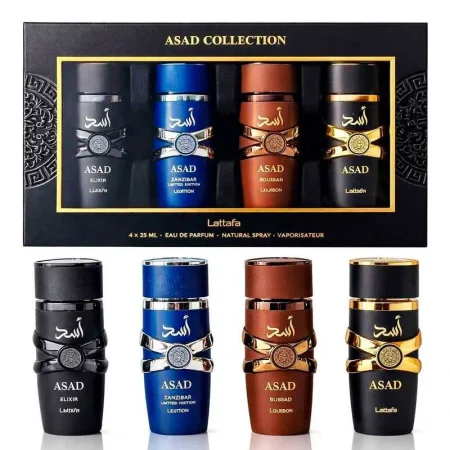 Lattafa - Kit Asad Collection 4 x 25ml Original Masculino