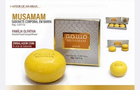 Afeer of Arabian - Sabonete Musamam White com 1 unidade 150g