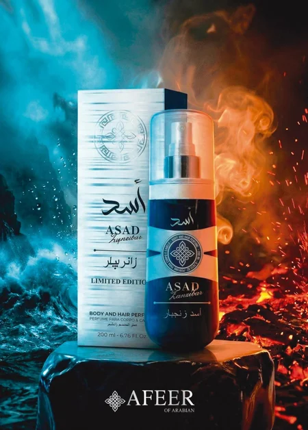 Afeer of Arabian - Body Splash e Hair Asad Zanzibar 200ml Masculino