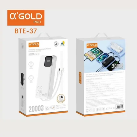 Bateria portátil 20000mAh 22.5W AGOLD BTE-37
