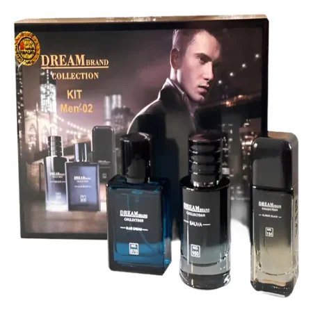 Brand Collection - Kit Masculino 02 - Bleu de Chanel, Sauvage e 212 Vip Black