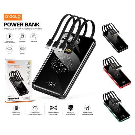 Power Bank 10000mAh AGOLD BTE-17