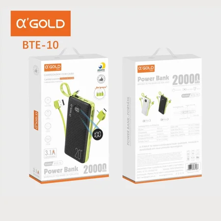 Power Bank 20000mAh AGOLD BTE-10
