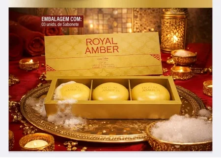 Afeer of Arabian - Kit Sabonete Royal Amber com 3 unidades de 150g