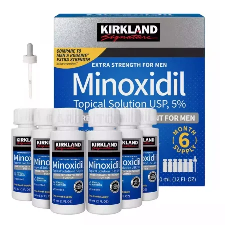 Kirkland -Minixidil Importado 5% com 6 frascos de 60ml Masculino