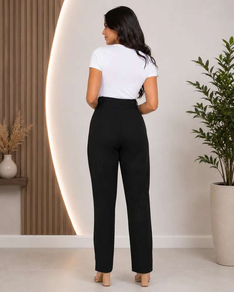Calça social ref 813 preto — vista 3