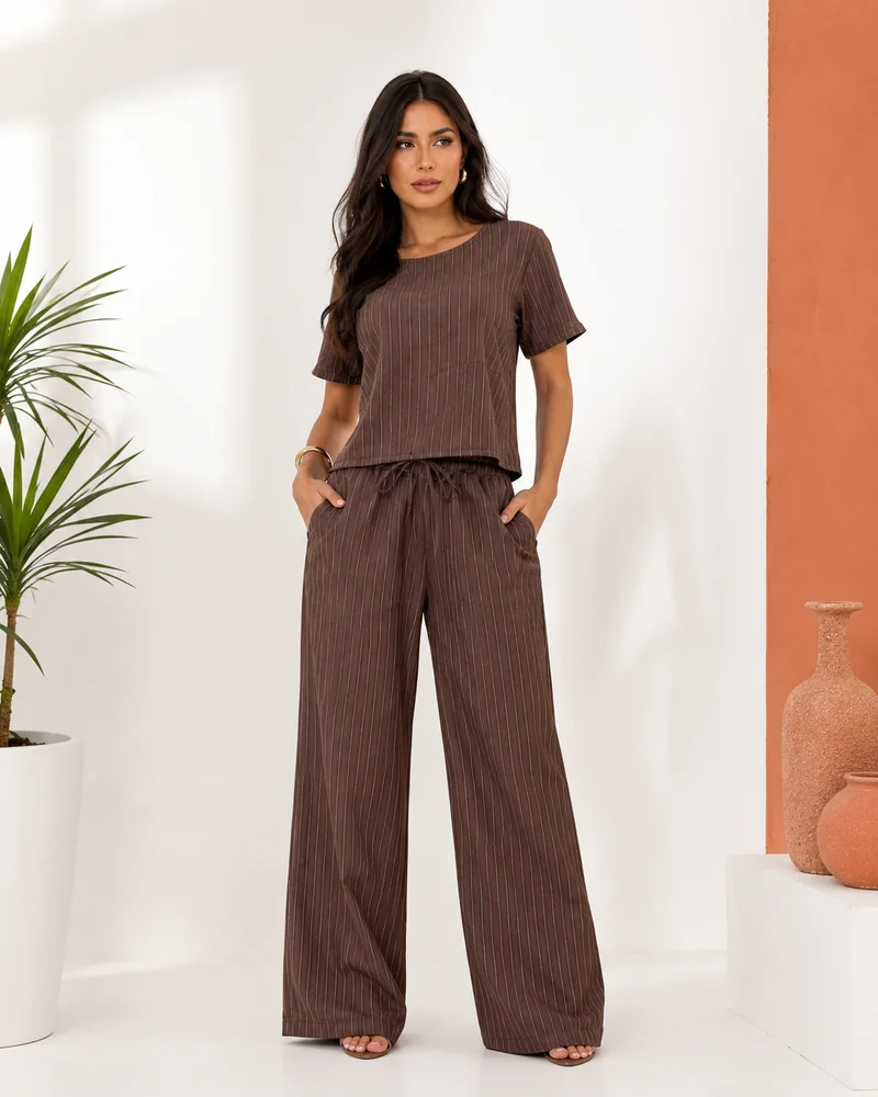 Conjunto ref 401 marrom — vista 3