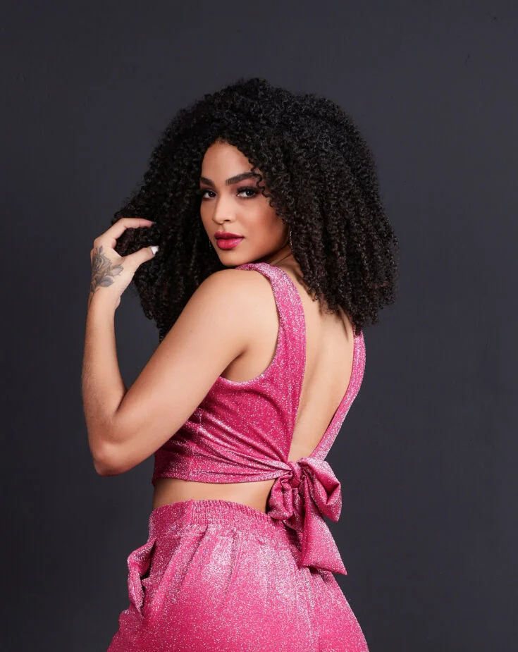 Cropped Lurex Ref 901 pink — vista 2