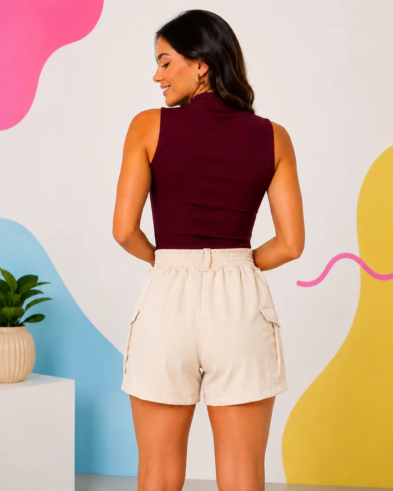 Short cargo ref 208 nude — vista 2