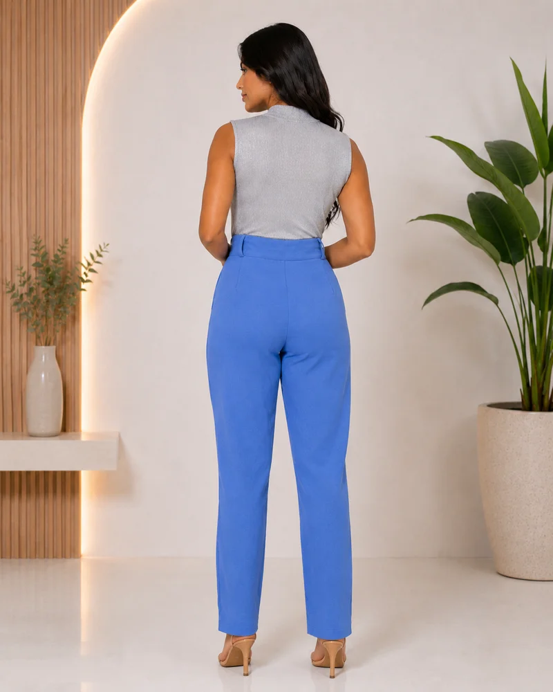Calça social ref 813 jeans — vista 2