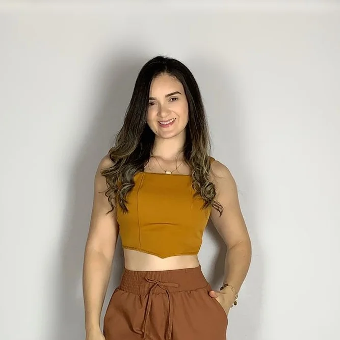 Cropped alfaiataria Ref 1001 mostarda