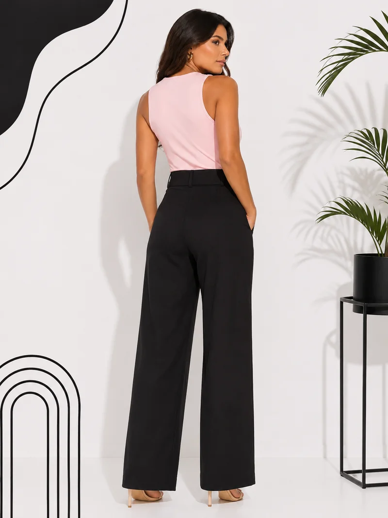 Calça pantalona ref 812 preto — vista 2