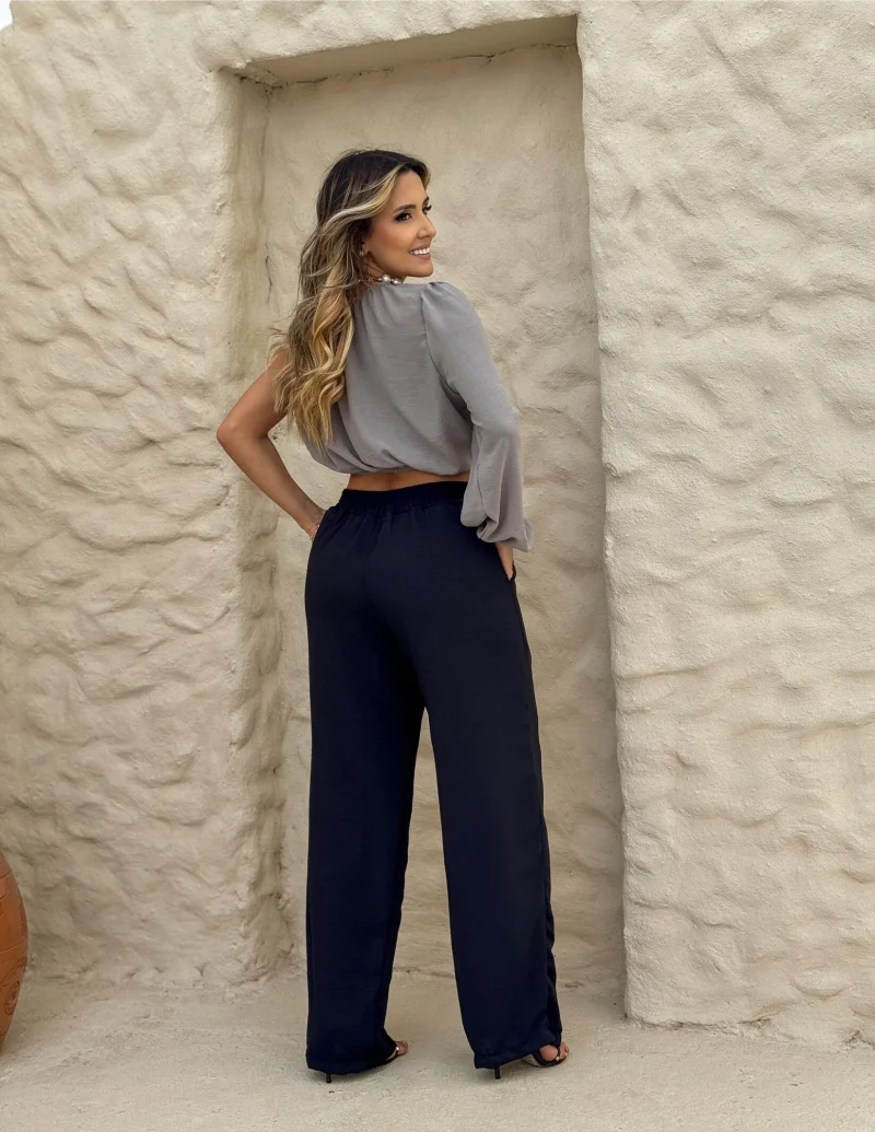Calça pantalona duna ref 803 preto — vista 2