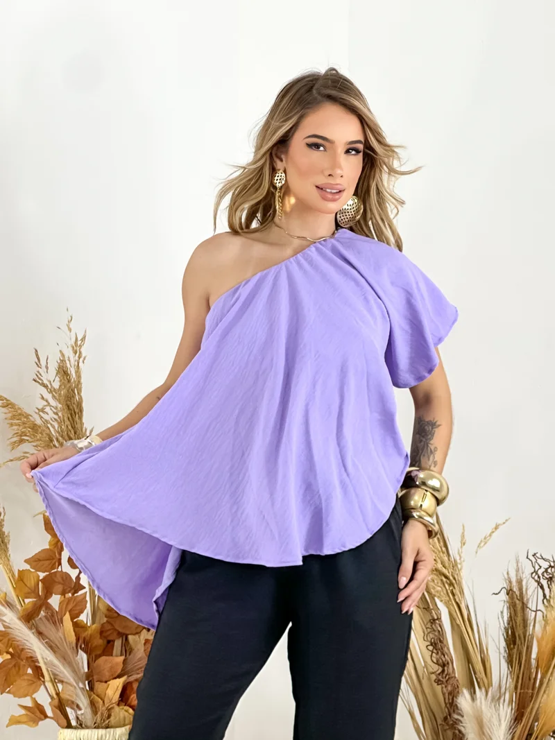 Cropped Duna de Bata Ref 909 lilas