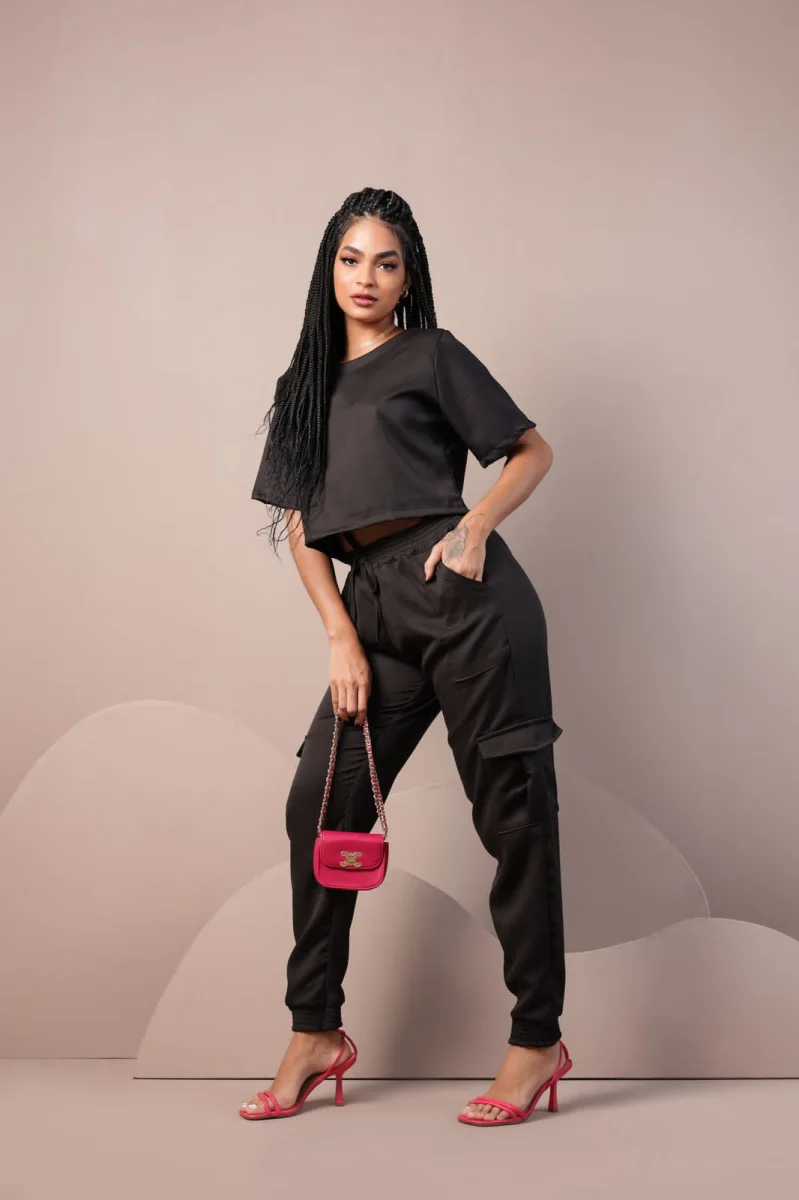 Calça ref 706 preto — vista 2